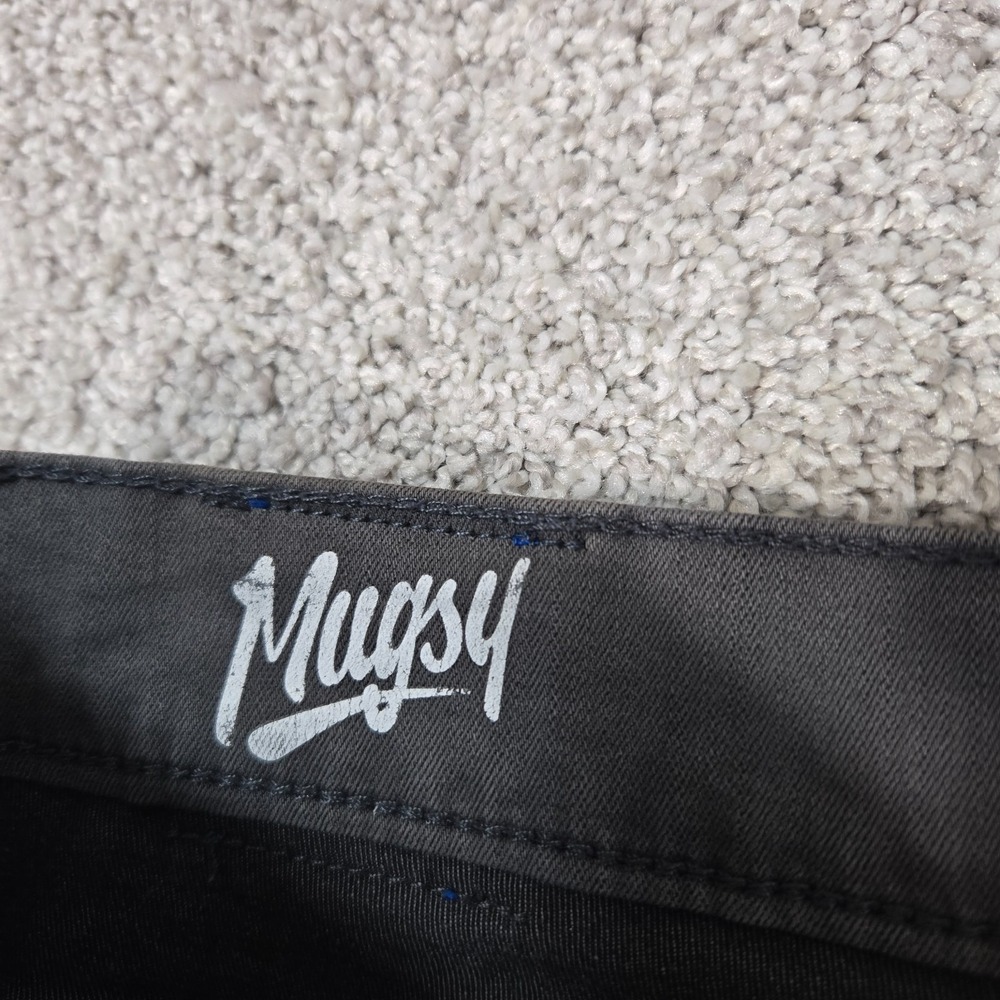 Mugsy Jeans Beans Gray Stretch Slim Straight Denim Pants 35x32 (fit 34x31) - Picture 4 of 11